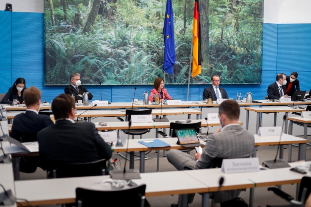 Maia Sandu a mulțumit parlamentarilor germani pentru sprijinul oferit Republicii Moldova în diverse domenii